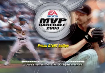 MVP Baseball 2003 screen shot title